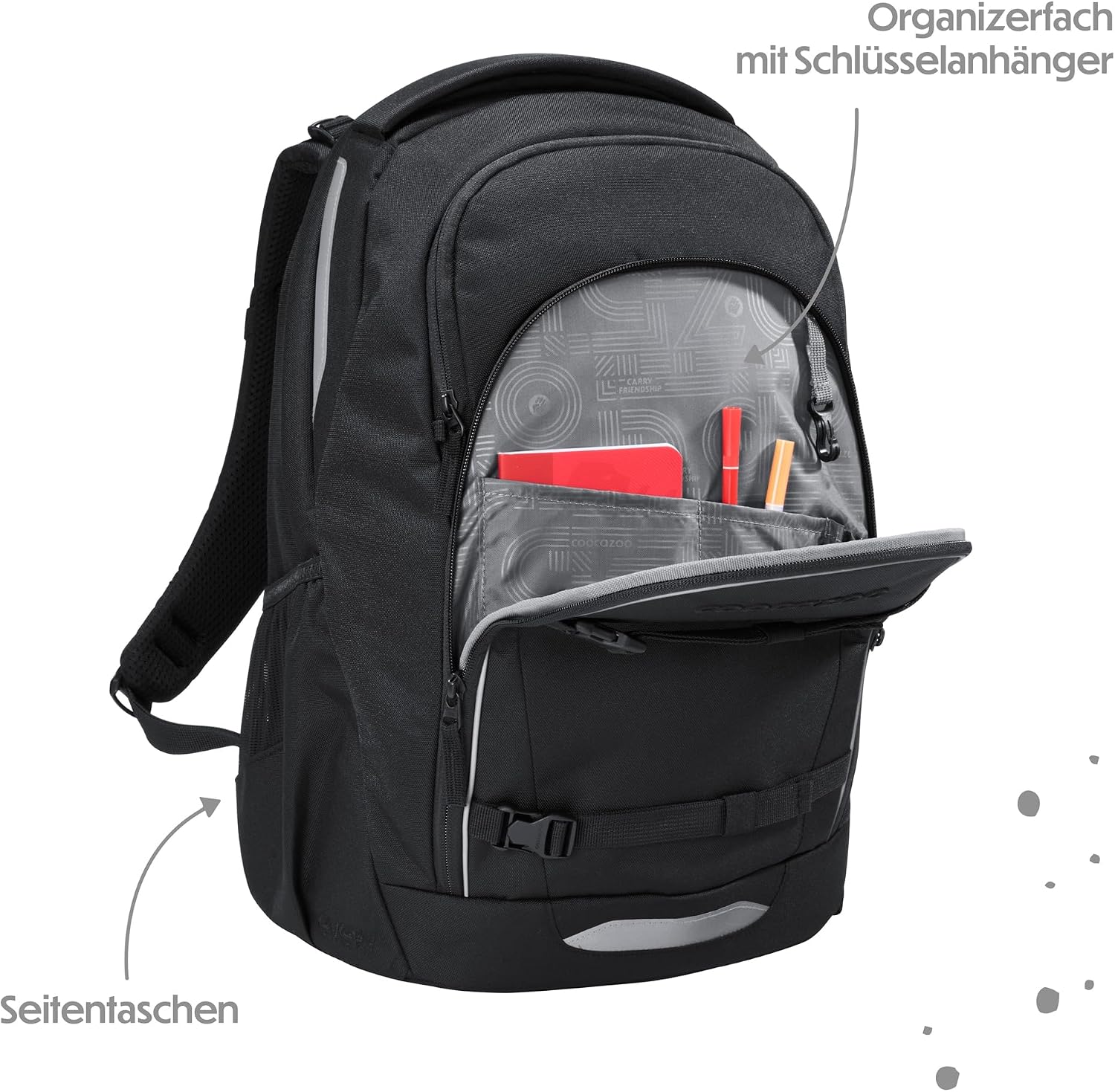 Thumbnail 5 de Coocazoo EVERY Schulrucksack Midnight Black – leicht, ergonomisch und anpassbar