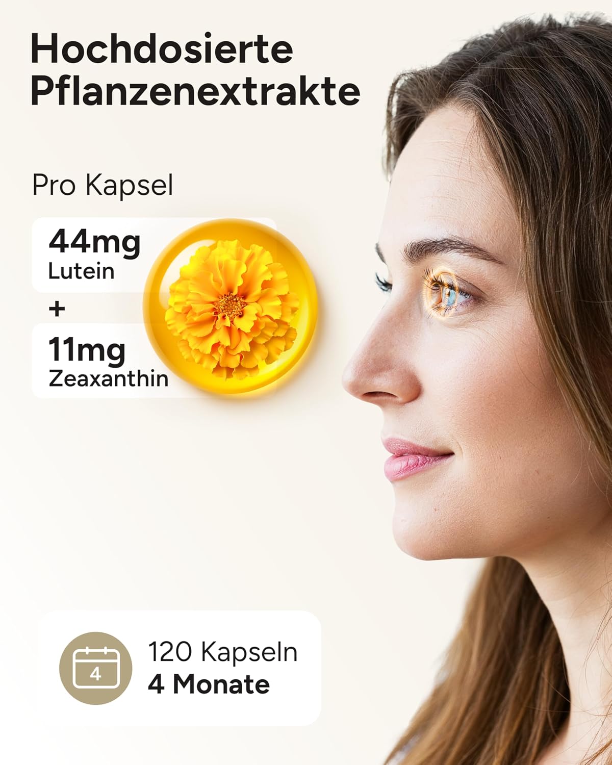 Detalle de Lutein Zeaxanthin Kapseln 120 Stk.