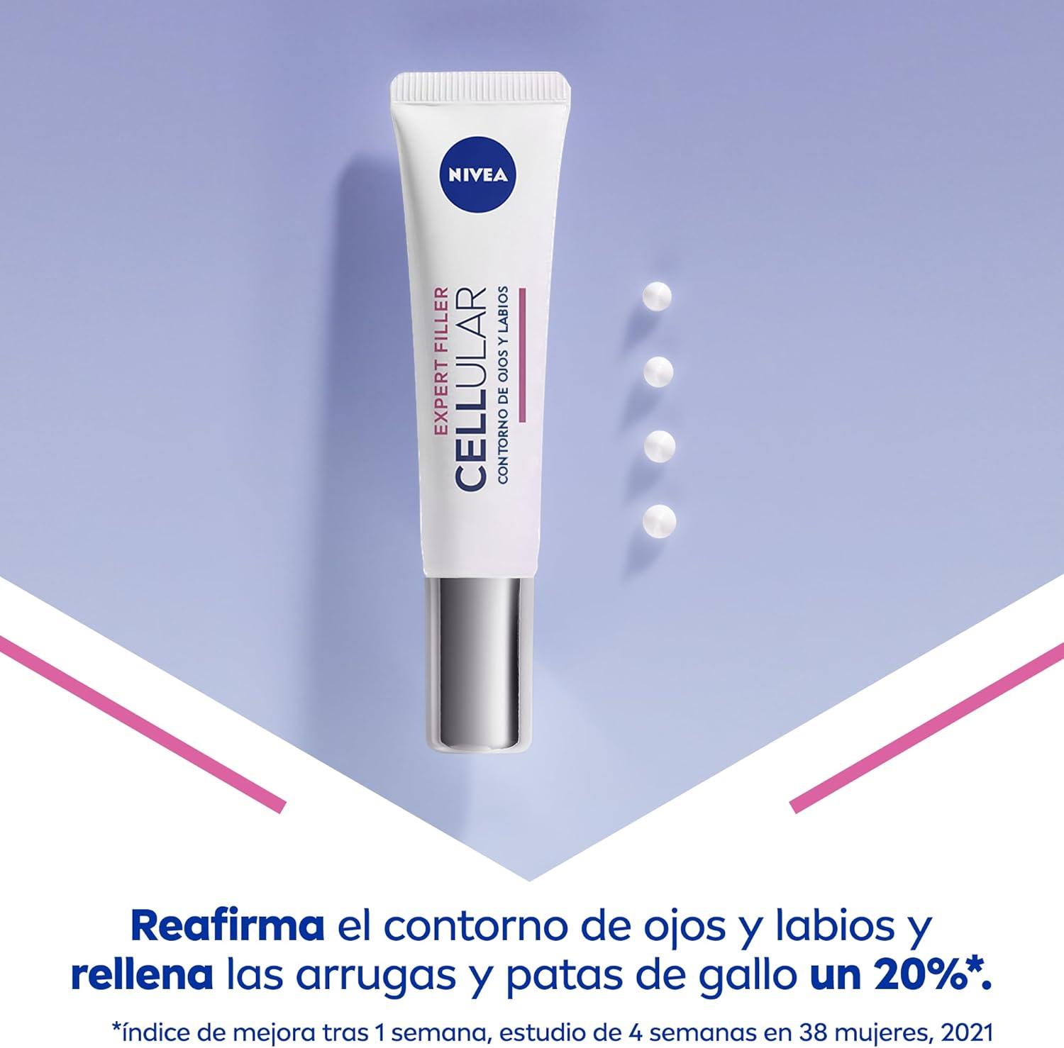 Detalle 2 de NIVEA Hyaluron Cellular Expert Filler, Crema Antiedad para Ojos 👁