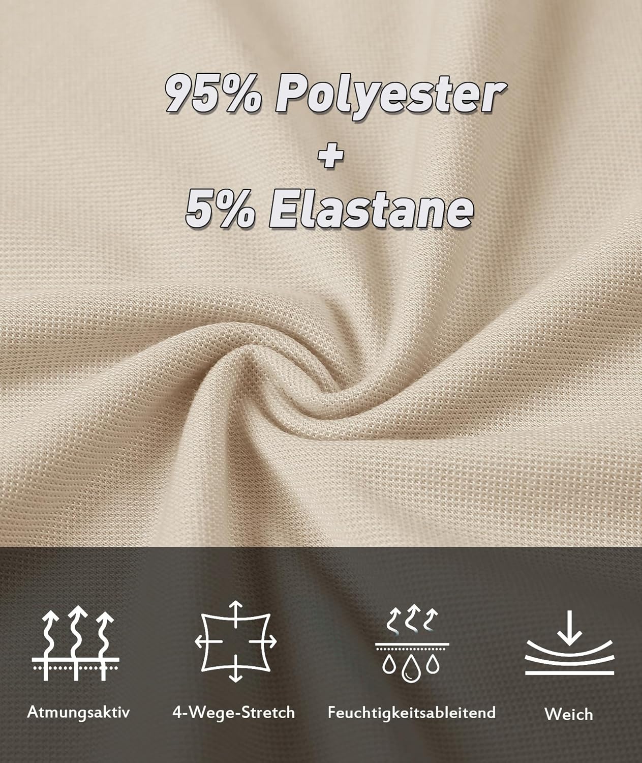 Thumbnail 2 de SwissWell Polo Uomo a Manica Corta ad Asciugatura Rapida Traspirante (95% Poliestere + 5% Elastan) per Golf e Tennis