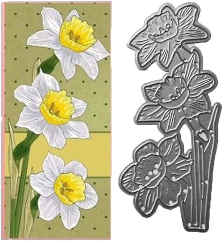 Detalle de Daffodil Flower Metal Cutting Die, 2.2 by 5 Inches