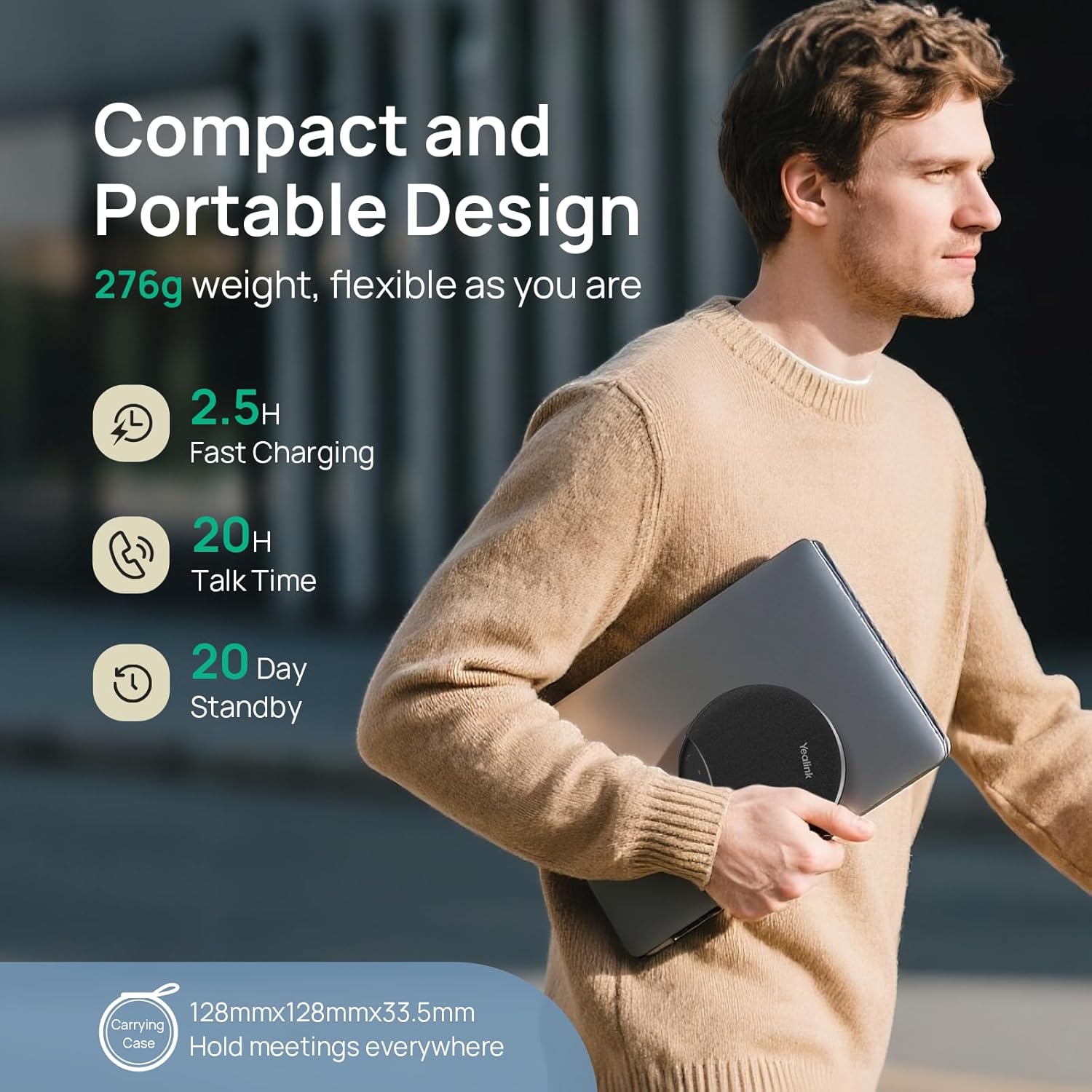 Thumbnail 3 de Yealink SP92 Office Conference Speaker and Microphone – Portable Bluetooth Speaker for Small Meetings