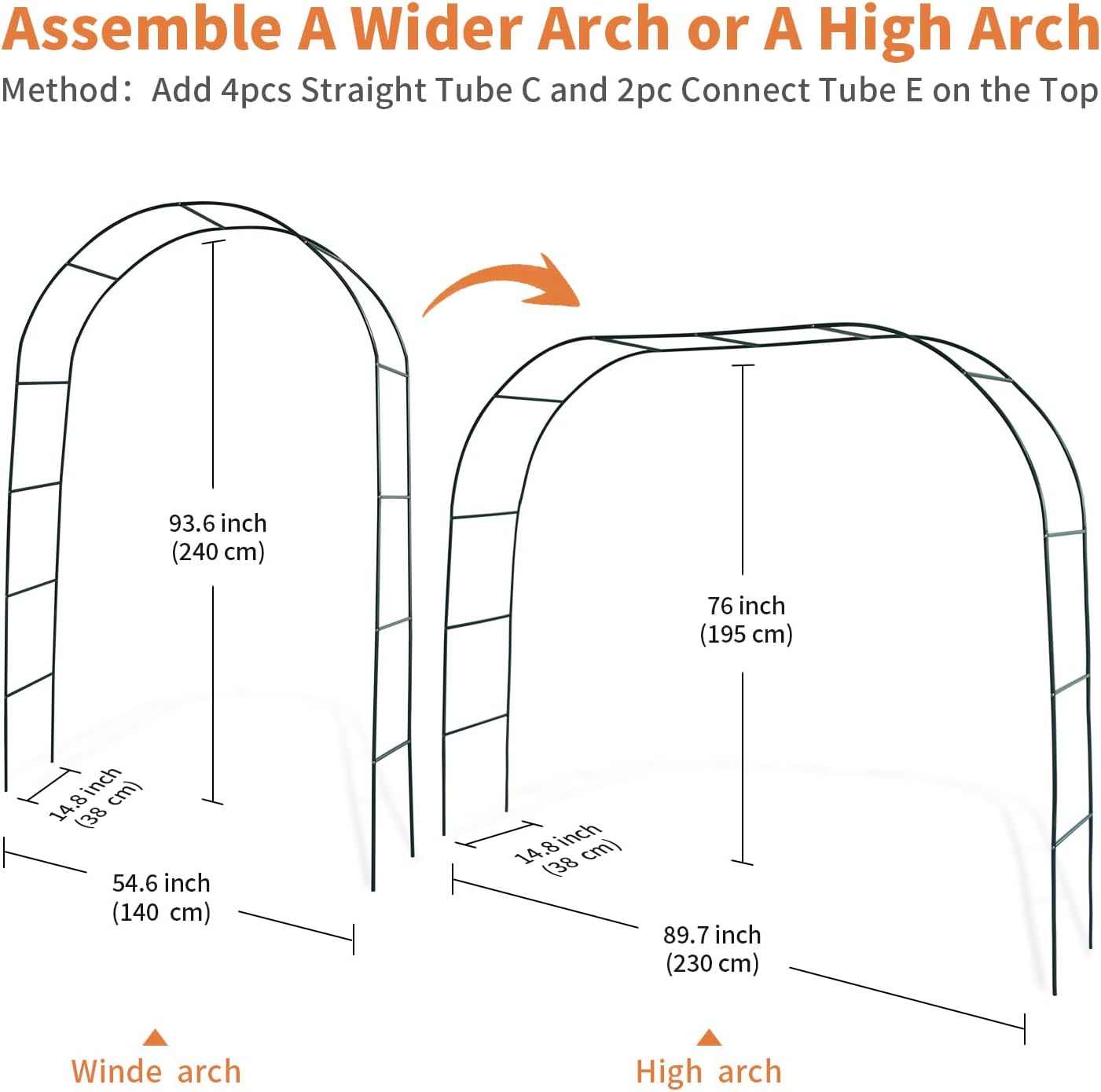 Thumbnail 6 de Mr. Ton Garden Arch – Arco di nozze da giardino per interni ed esterni, pergolato con supporto per piante rampicanti