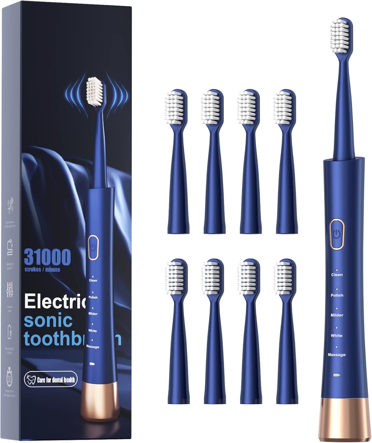IPX7 Waterproof Sonicare Electric Toothbrush 31,000 rpm