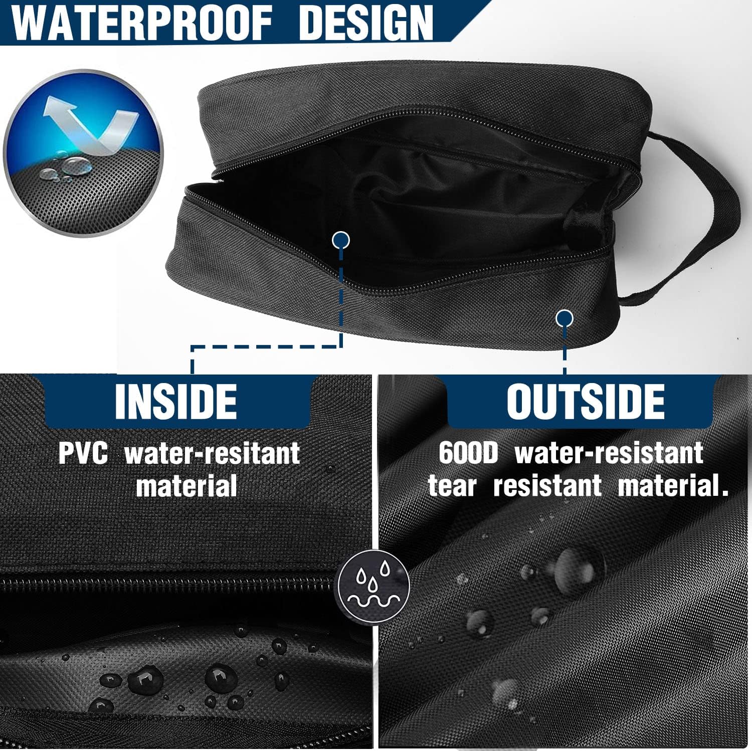 Thumbnail 1 de Toiletry Bag for Men Large Travel Wash Bag