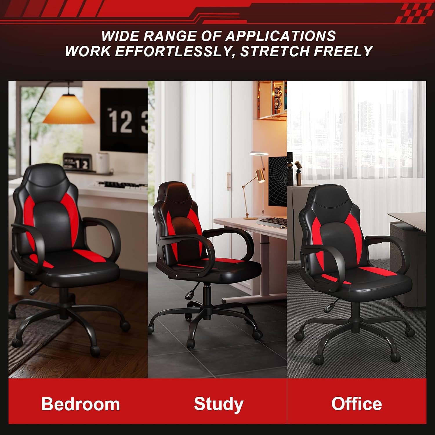Thumbnail 6 de Solviva Gaming Chair, PU Leather