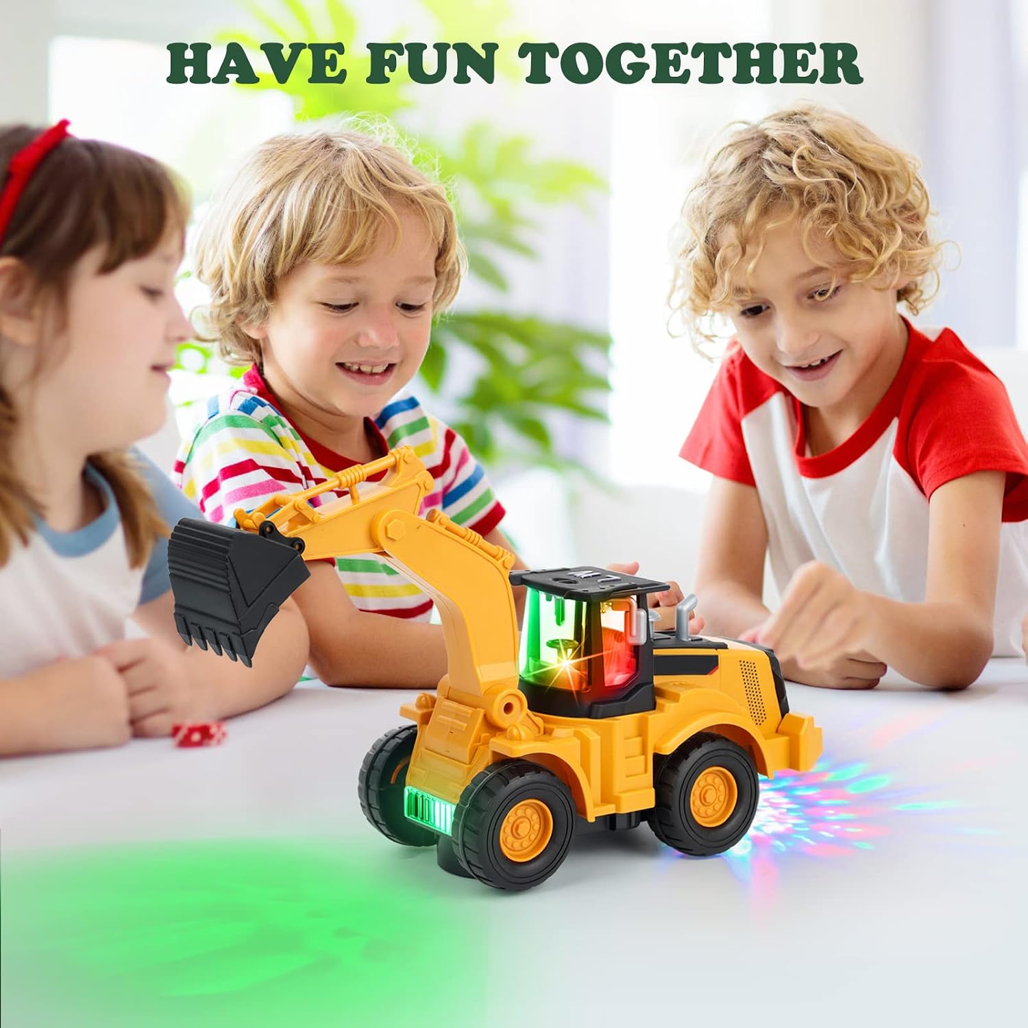Thumbnail 5 de Bagger Spielzeug (Fahrend mit Sound und Licht) für Kinder ab 3 Jahren – mit Musik & beweglichem Grabwehrarm