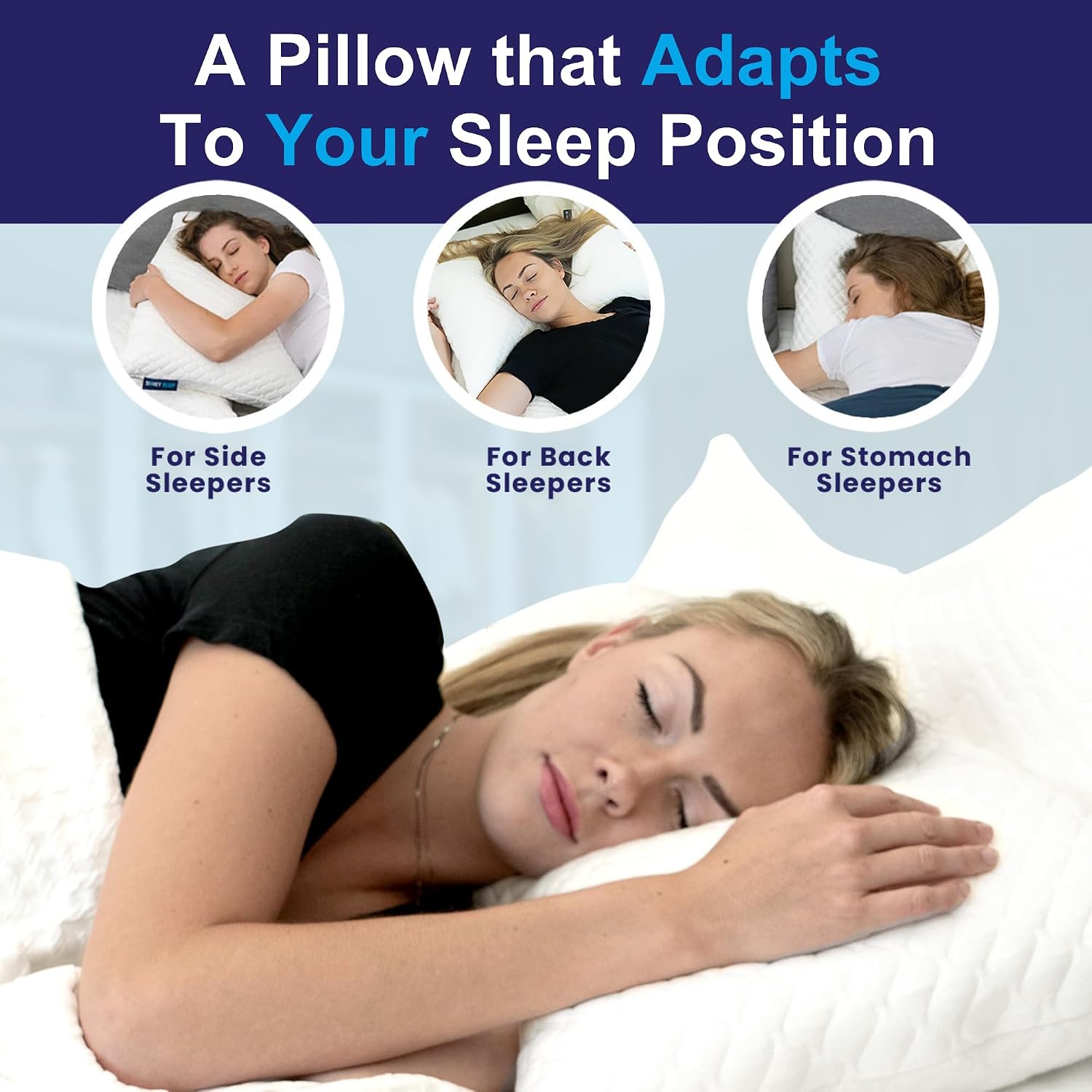 Thumbnail 3 de Sidney Sleep Curved Pillow, Queen Size