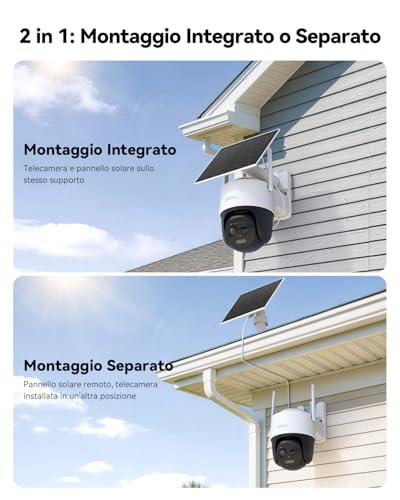 Detalle de Imou 5MP Telecamera WiFi Esterno Senza Fili con Pannello Solare: sicurezza continua e wireless
