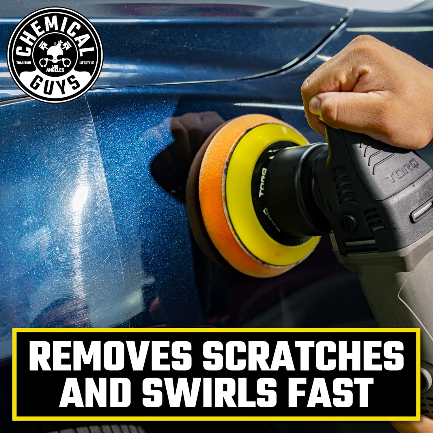 Detalle 2 de Chemical Guys TORQX Random Orbital Polisher Complete Car Detailing Kit (12-Piece)