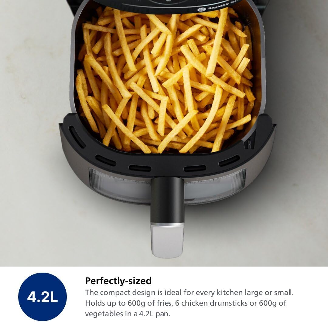 Thumbnail 4 de Philips 2000 Series NA221/00 Air Fryer, 4.4 QT, Cooking Window
