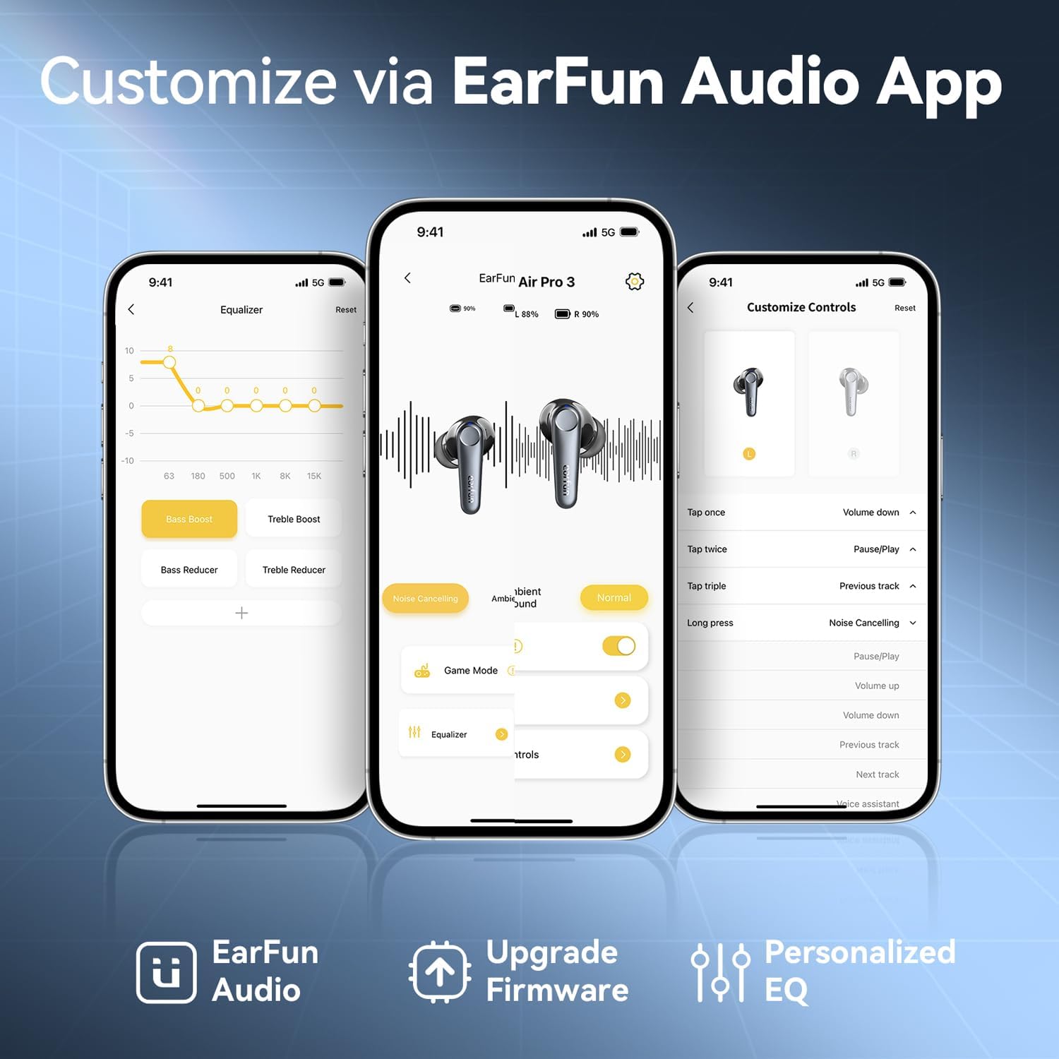 Thumbnail 6 de EarFun Air Pro 3 Wireless Earbuds for Hybrid ANC