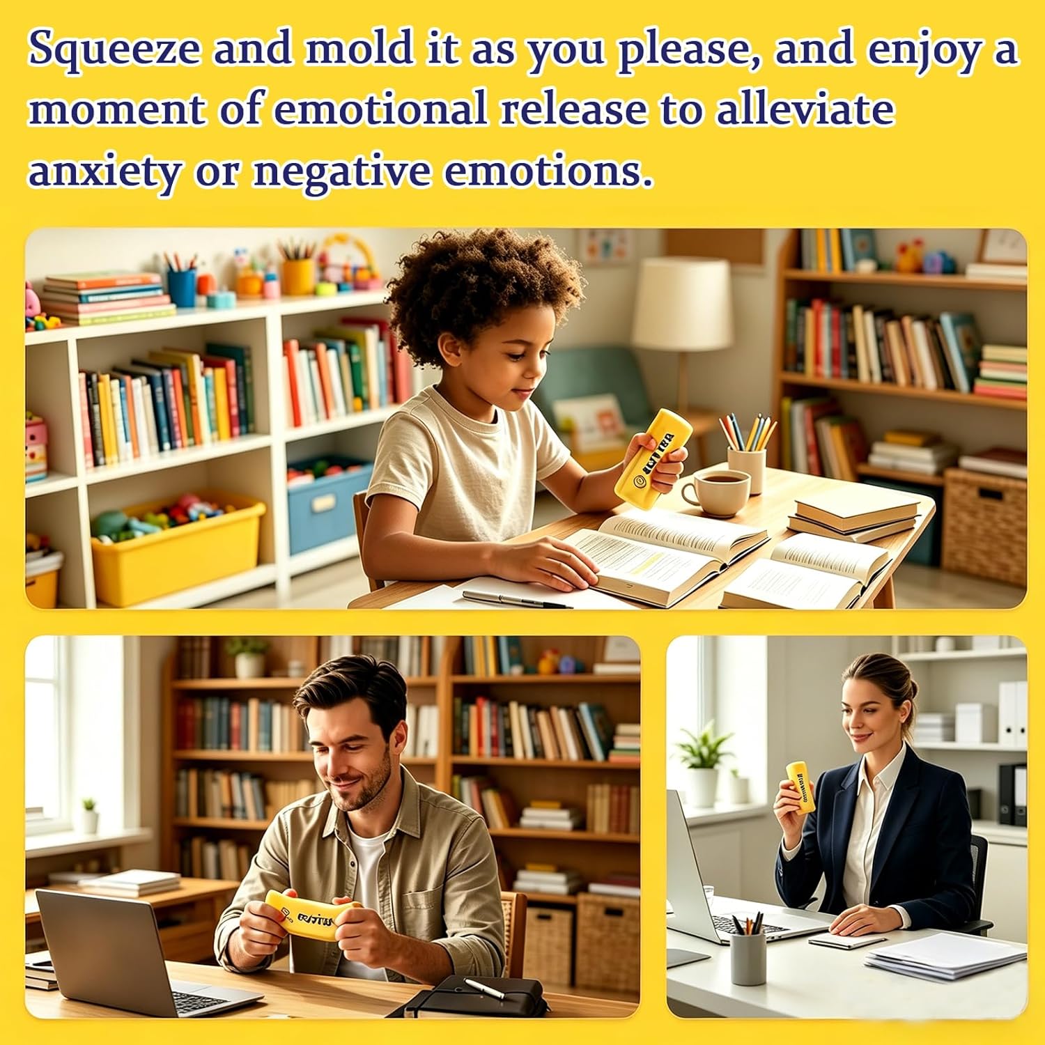 Detalle de Butter Squishy: Realistic Butter Stick Squeeze Toys (Butter-2PCS) for Stress Relief