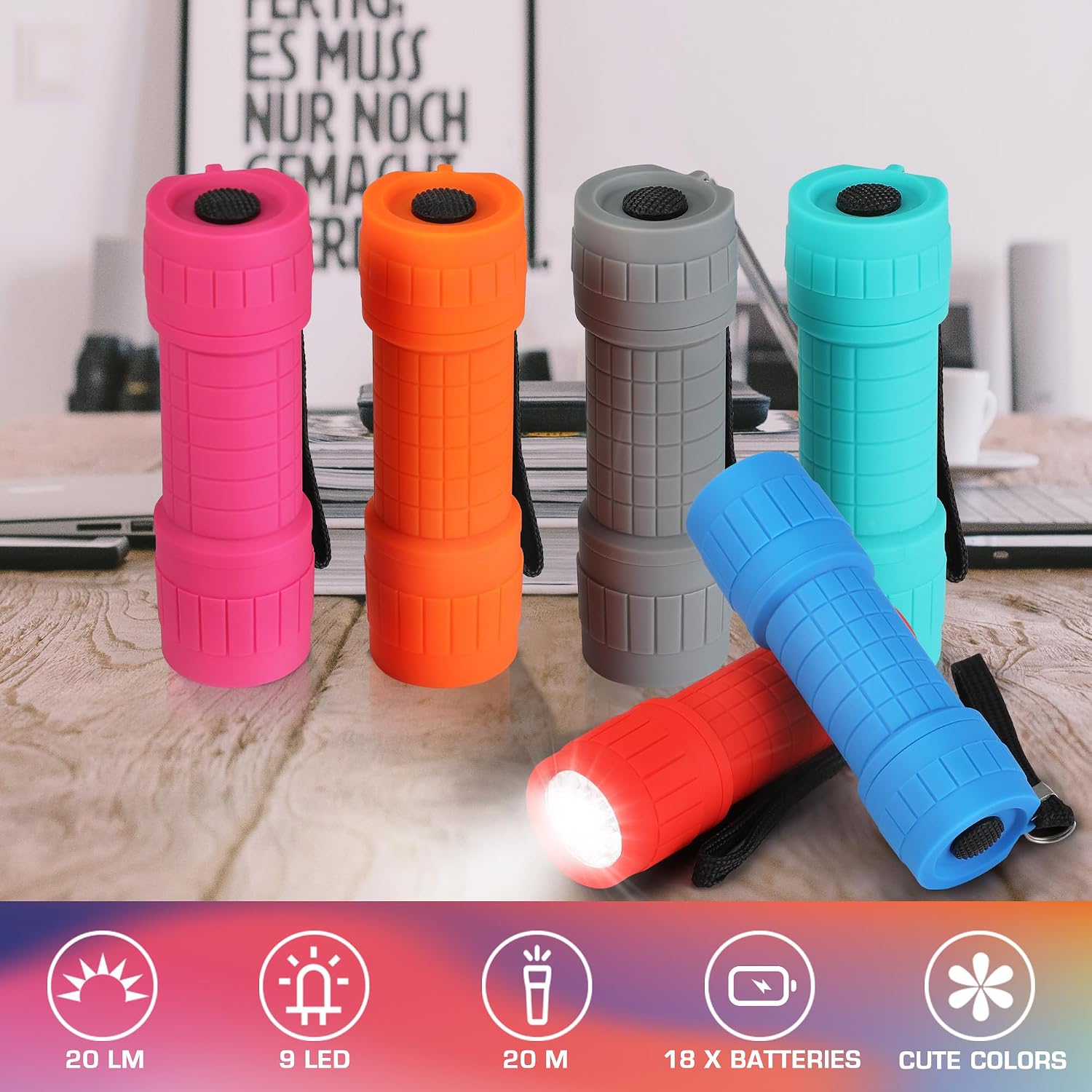 Detalle 2 de EverBrite Mini LED Torches 6-pack 🔦
