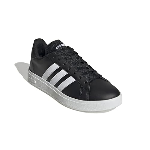 Thumbnail 4 de adidas Grand Td Lifestyle Court: zapatillas casual para mujer con cierre de cordones y suela de goma cosida (Core Black/Cloud White)