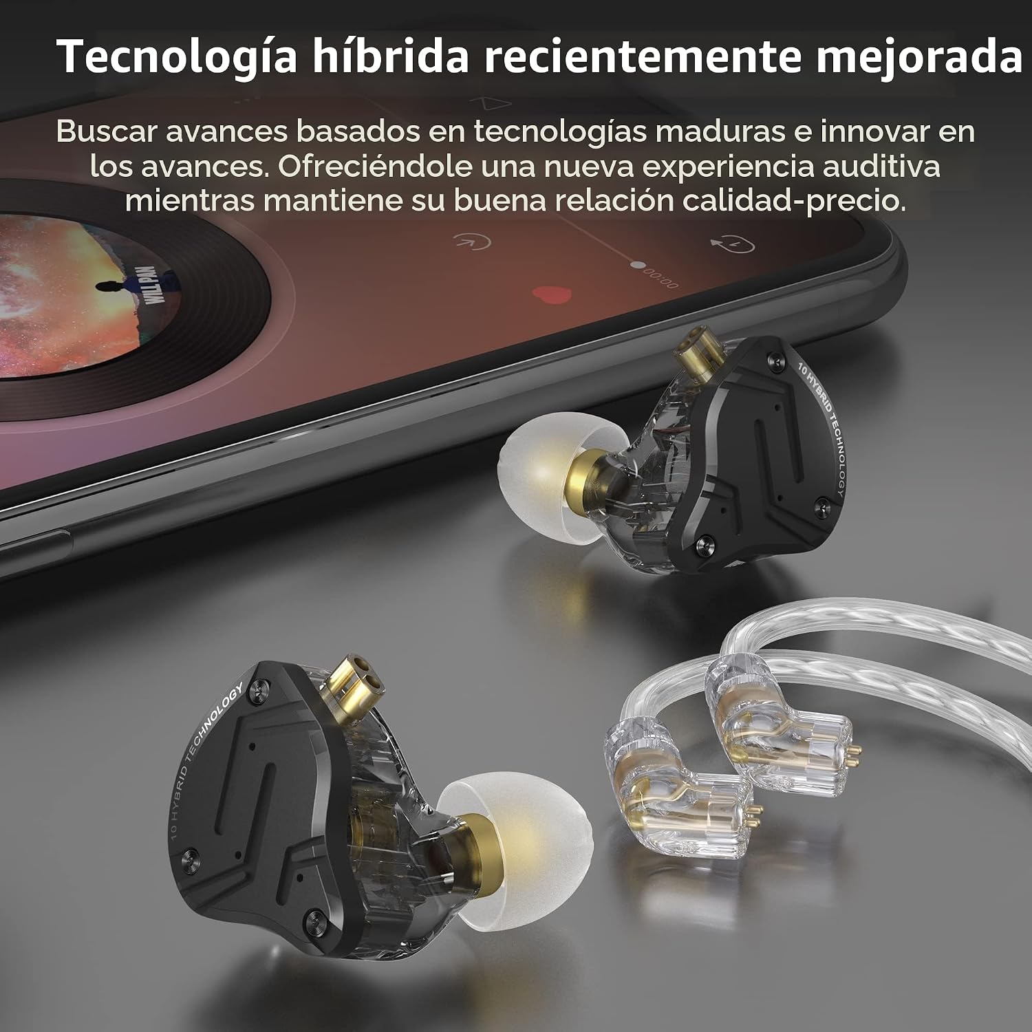 Thumbnail 6 de Yinyoo KZ ZS10 Pro X: auriculares híbridos 4BA+1DD para audiófilos sin micrófono