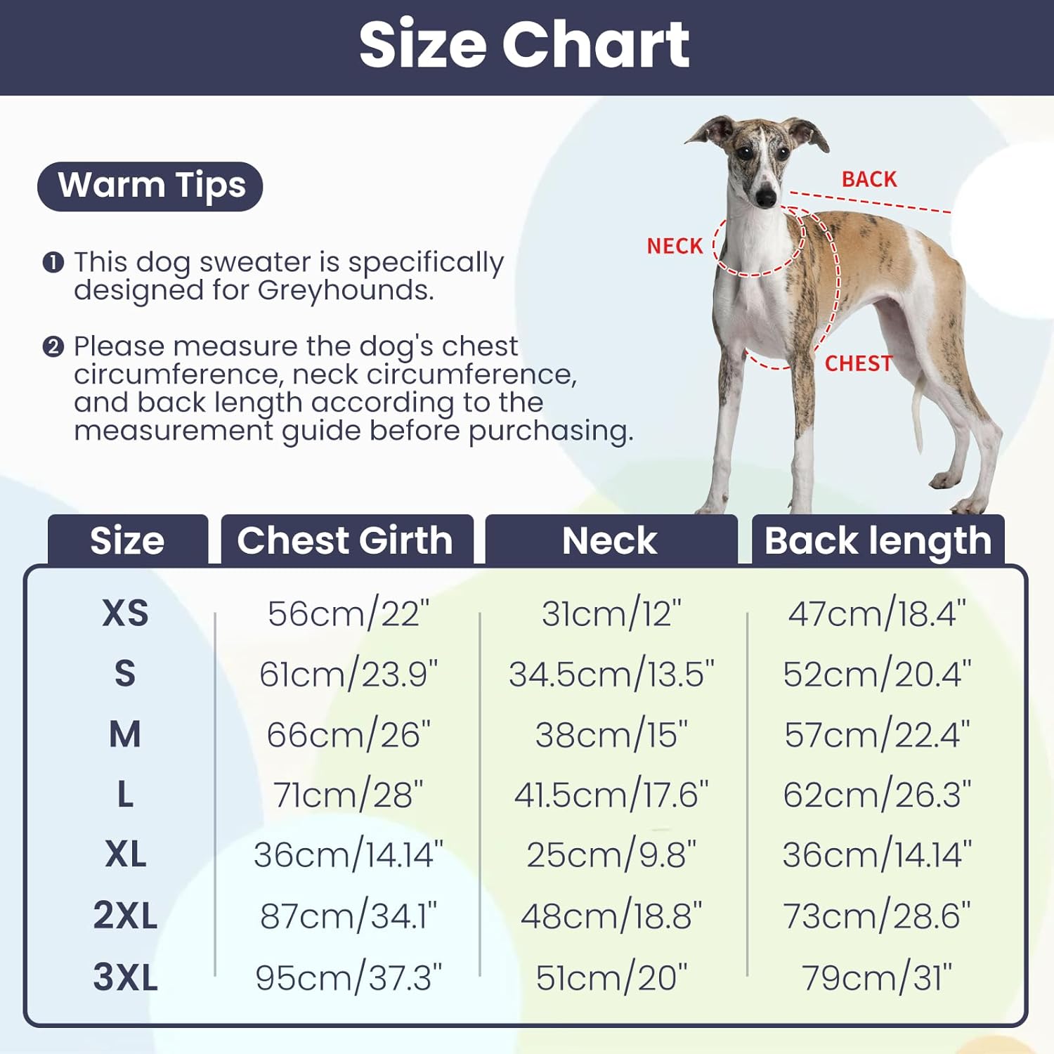 Thumbnail 2 de OUOBOB Greyhound dog sweater – Italian coat-style turtleneck knit for large sighthounds (XXL)