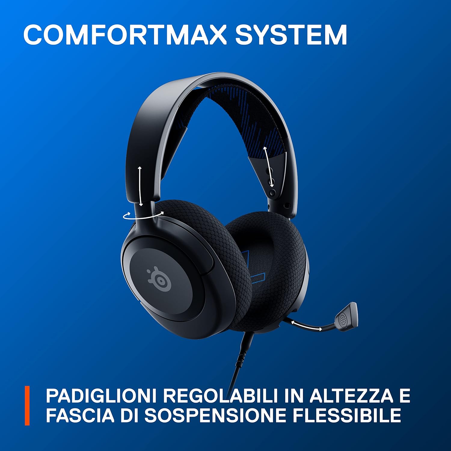 Thumbnail 6 de SteelSeries Arctis Nova 1P Cuffie gaming multisistema con audio spaziale 360° e driver Hi‑Fi — Nero