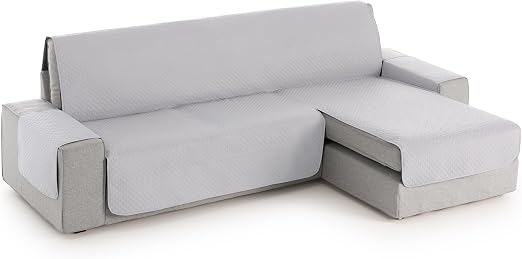 Detalle de Textilhome Funda Sofá Adele 200cm – Protector Acolchado Gris🛋