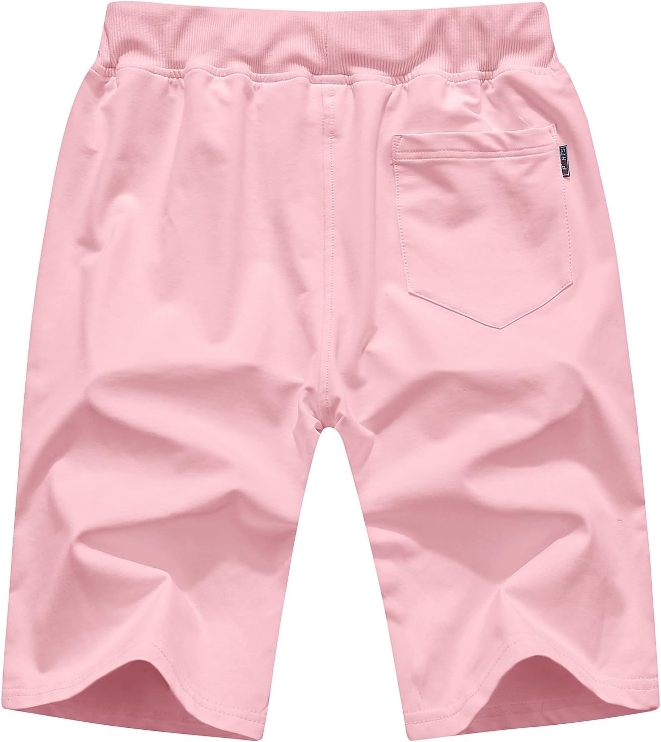 Detalle de QPNGRP Men’s Casual Shorts with Drawstring, Zipper Pockets, Elastic Waist