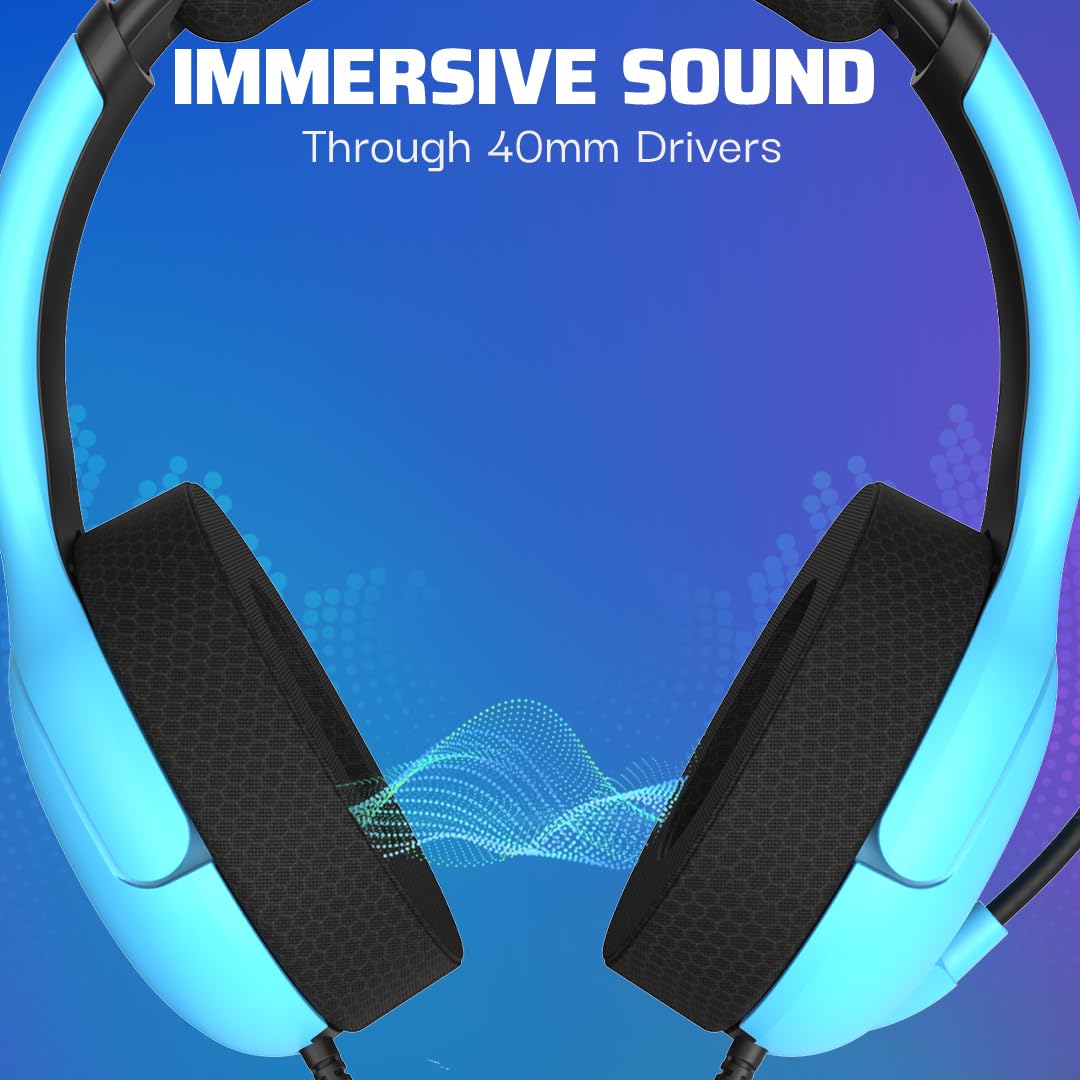 Detalle 2 de PDP PS5 AIRLITE 40-mm Headset Neptune Blue