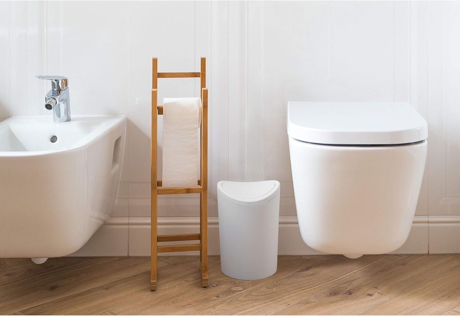 Thumbnail 4 de TATAY Poubelle Salle Bain 6L avec Couvercle Basculant – Design Compact et Moderne