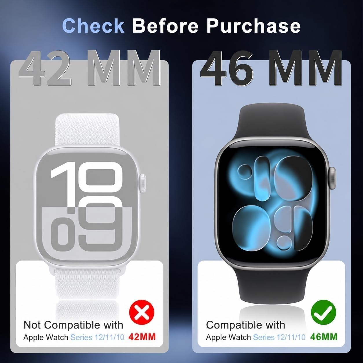 Detalle 2 de JavoYion 6-Pack Apple Watch Screen Protector for Series 10/11/12, 46mm TPU Film