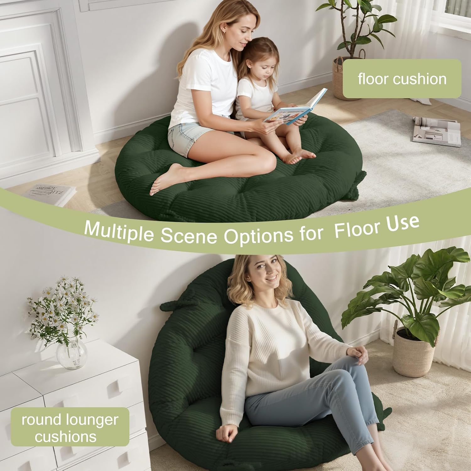 Detalle de PRIMEPATIO Papasan Chair Cushion 45 x 45 Inch