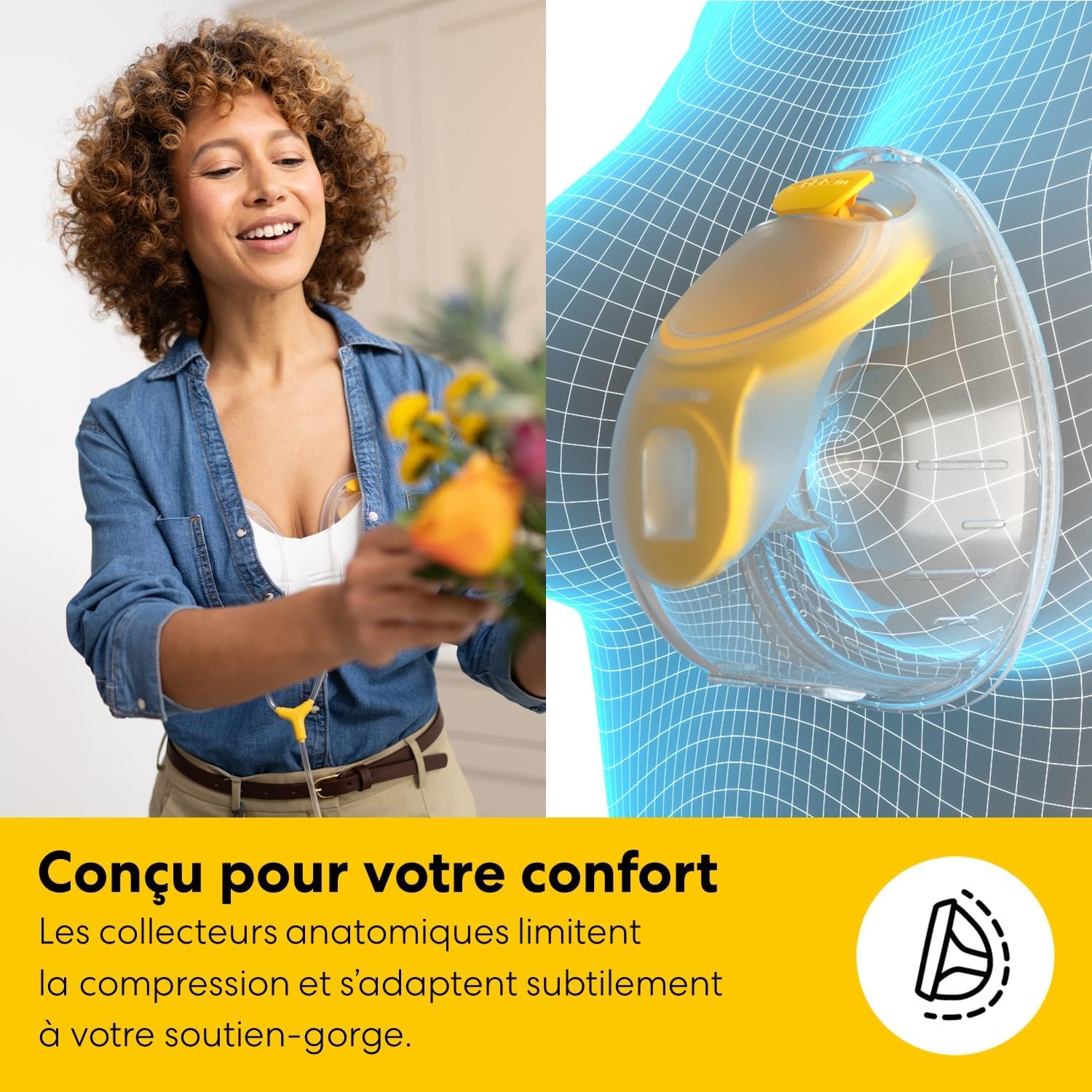 Thumbnail 5 de Medela Tire-lait double électrique Freestyle Mini Hands-Free avec collecteurs mains libres et batterie rechargeable