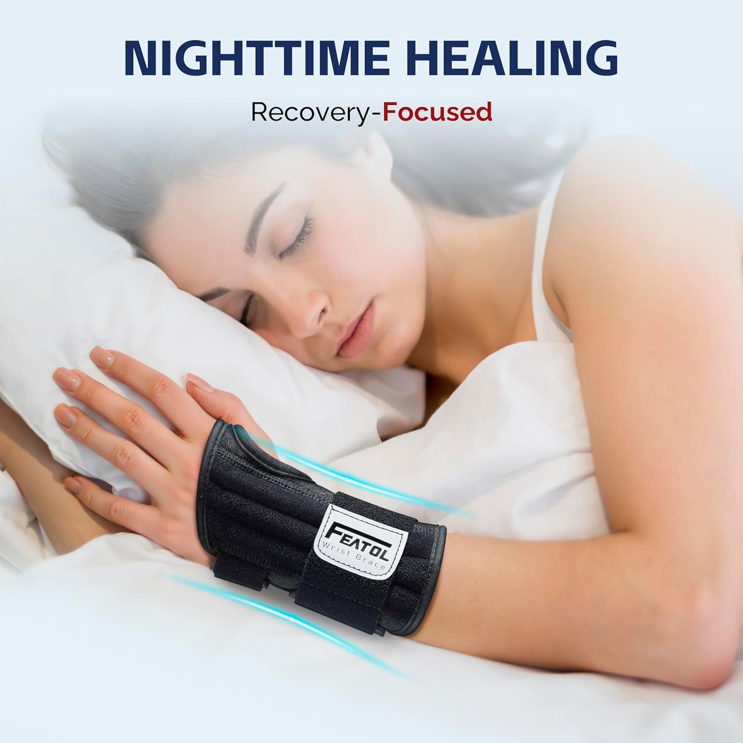 Detalle de FEATOL 2 Pack 6.5" Wrist Brace 🩺