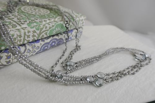 Thumbnail 5 de Sophia Rose Jewellery Labradorit & Blautopas Halskette – 187 cm