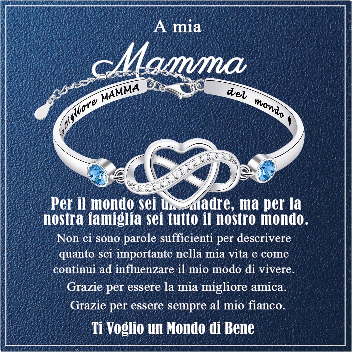 Thumbnail 6 de VGWON Bracciale Regalo Mamma in argento 925 con cuore infinito
