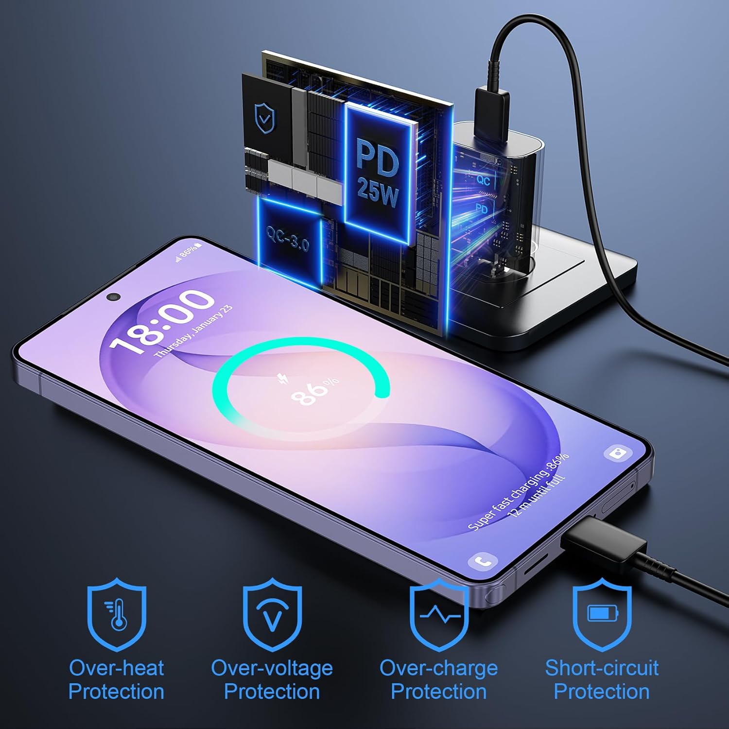 Thumbnail 5 de Super Fast Charger Type C 25W