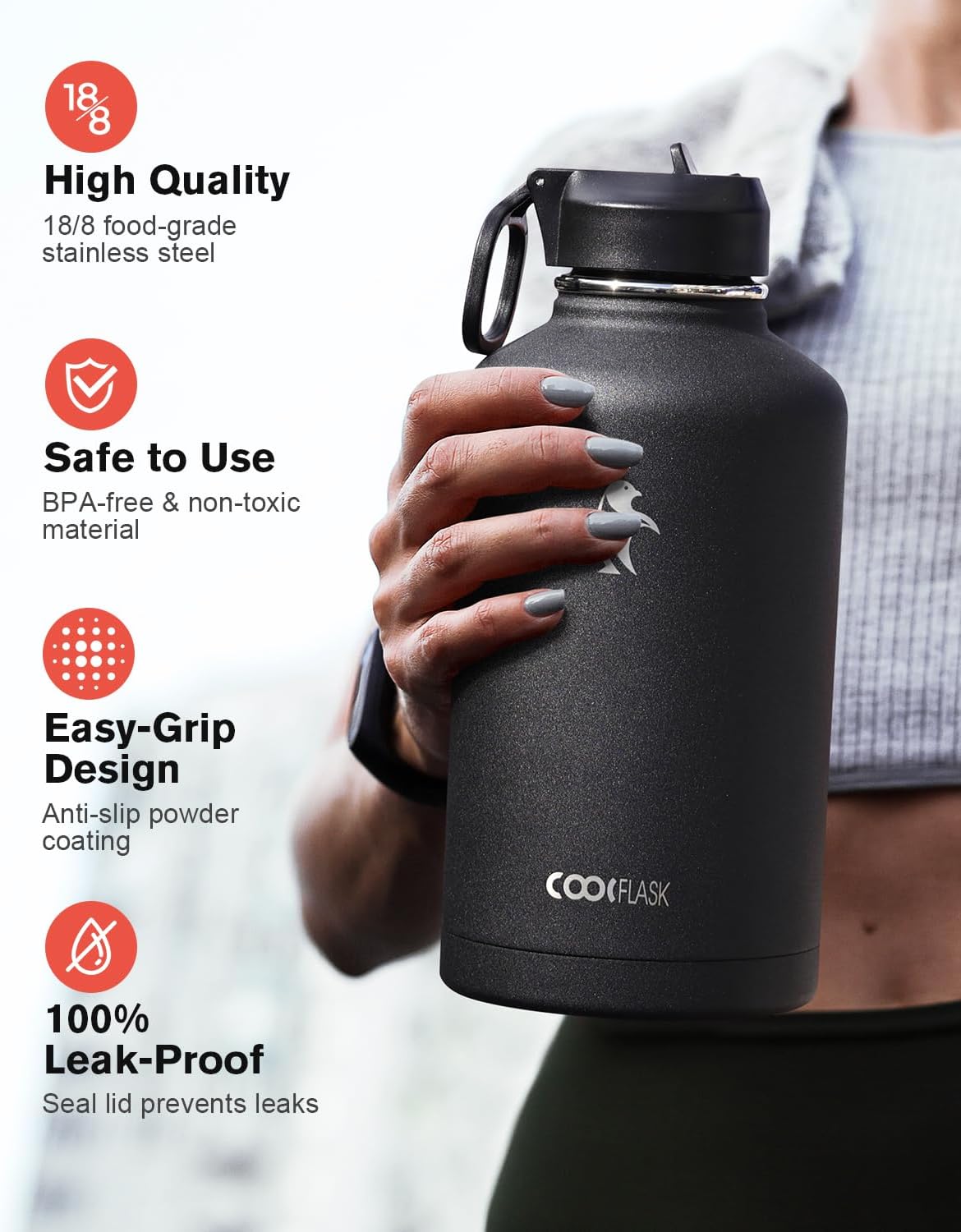 Thumbnail 2 de Coolflask 2L Insulated Water Bottle