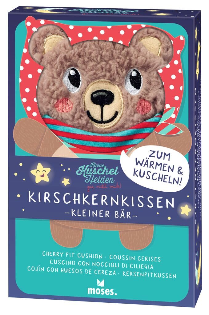 Detalle 2 de moses. Kleine Kuschelhelden Kirschkernkissen Kleiner Bär – Wärmekissen mit abnehmbarem Überzug