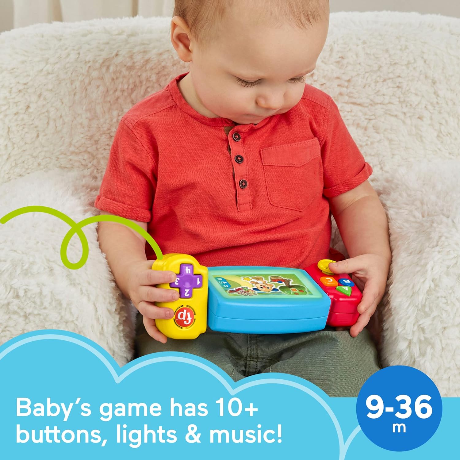 Thumbnail 2 de Fisher-Price Laugh & Learn Pretend Video Game Toddler Toy (UK version) – Twist & Learn Gamer, HNM83