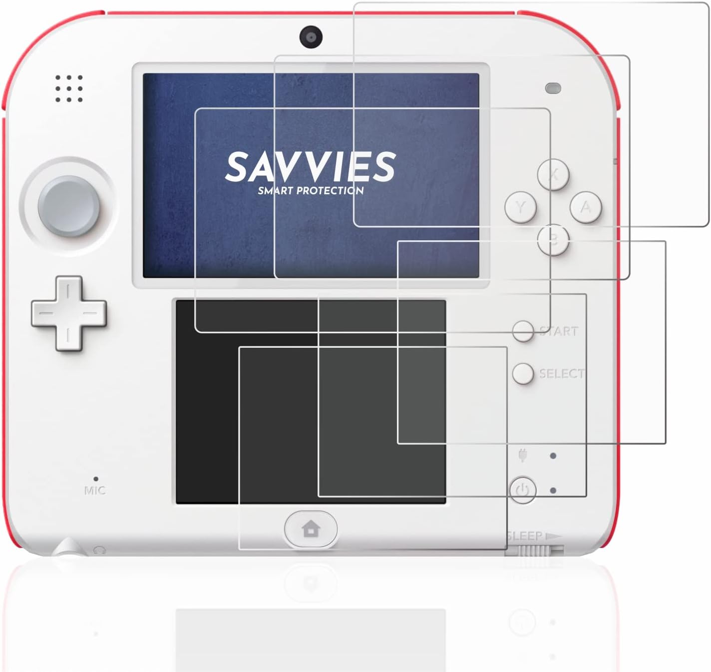 Thumbnail 1 de Savvies 6 Pack Screen Protector for Nintendo 2DS – Ultra-Clear, German-M crafted protection