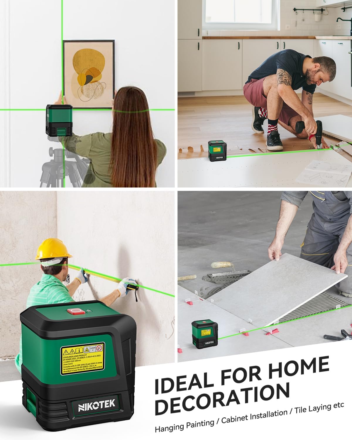 Thumbnail 6 de Nikotek Laser Level 4° self‑levelling green line