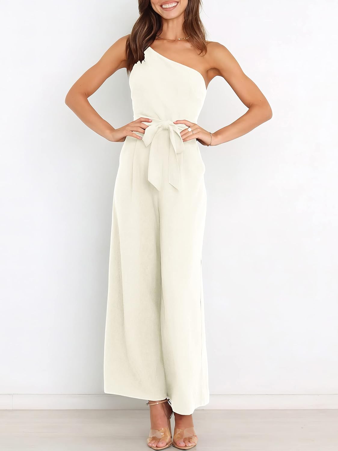 Thumbnail 3 de ANRABESS One-Shoulder Dressy Jumpsuit for Women