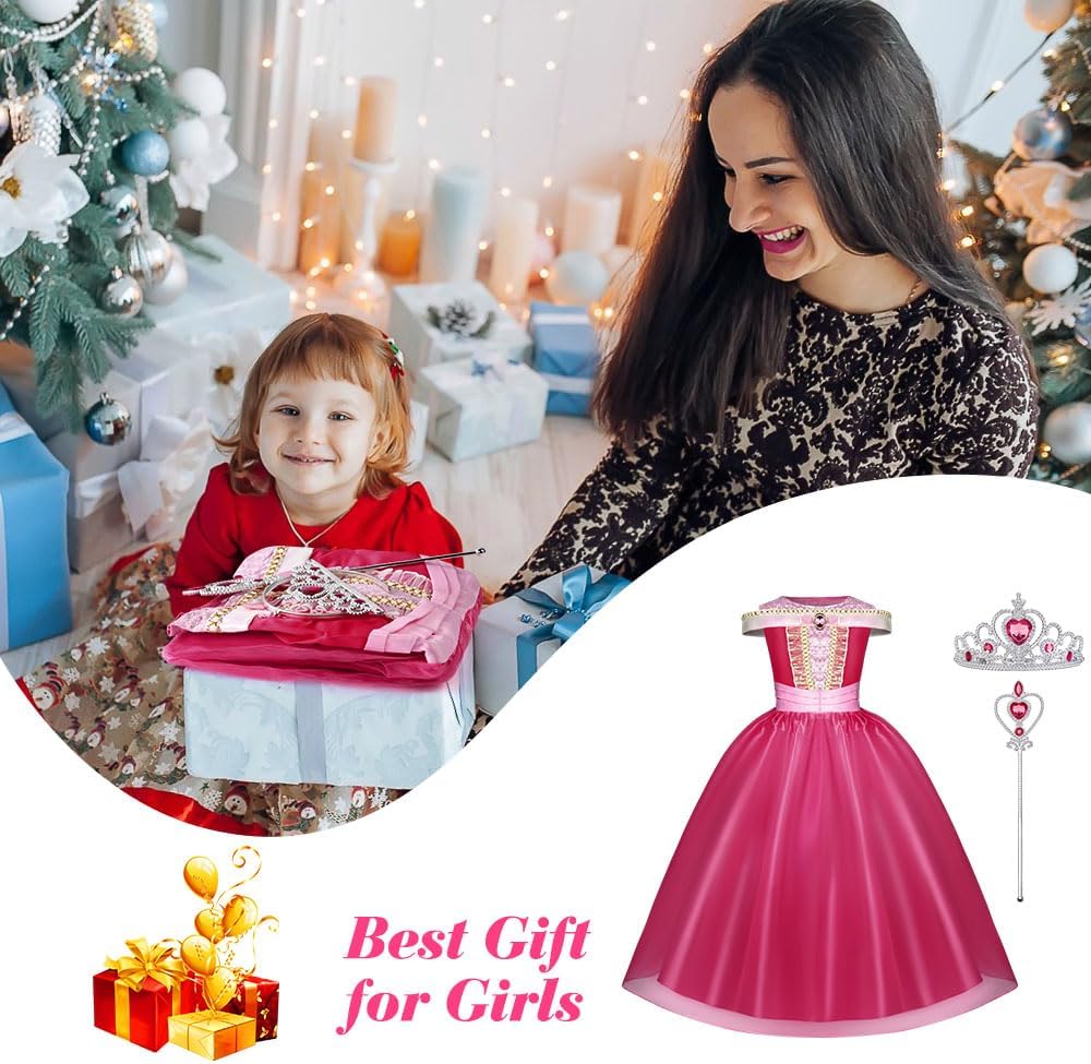 Thumbnail 5 de URAQT Princess Sleeping Beauty Dress 3-8 Y