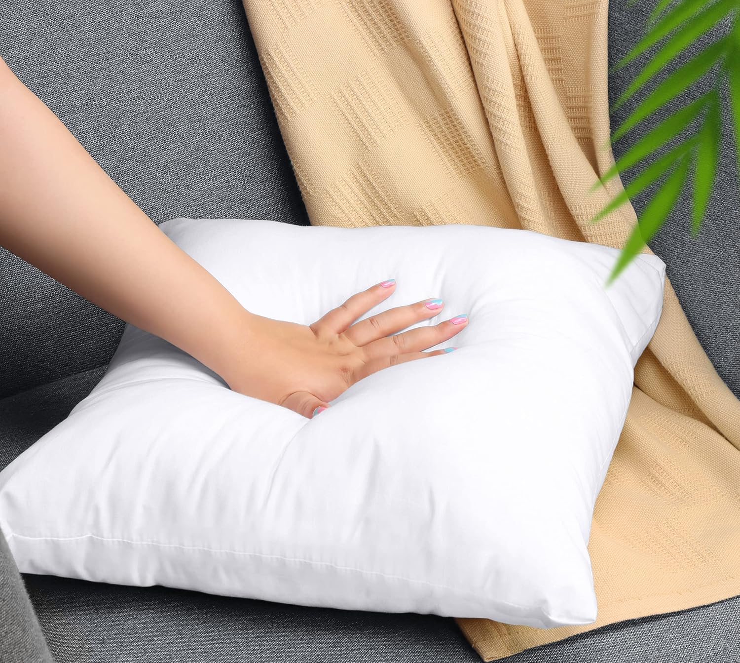 Detalle 2 de Utopia Bedding 4er-Set Kissenfüllung für 45 x 45 cm (Innenkissen, Füllkissen, Kopf-/Sofakissen)