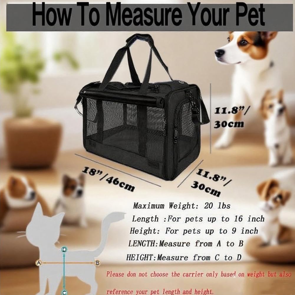 Detalle 2 de SHJOEE Transportbox Hund Katze 46x30x30 cm