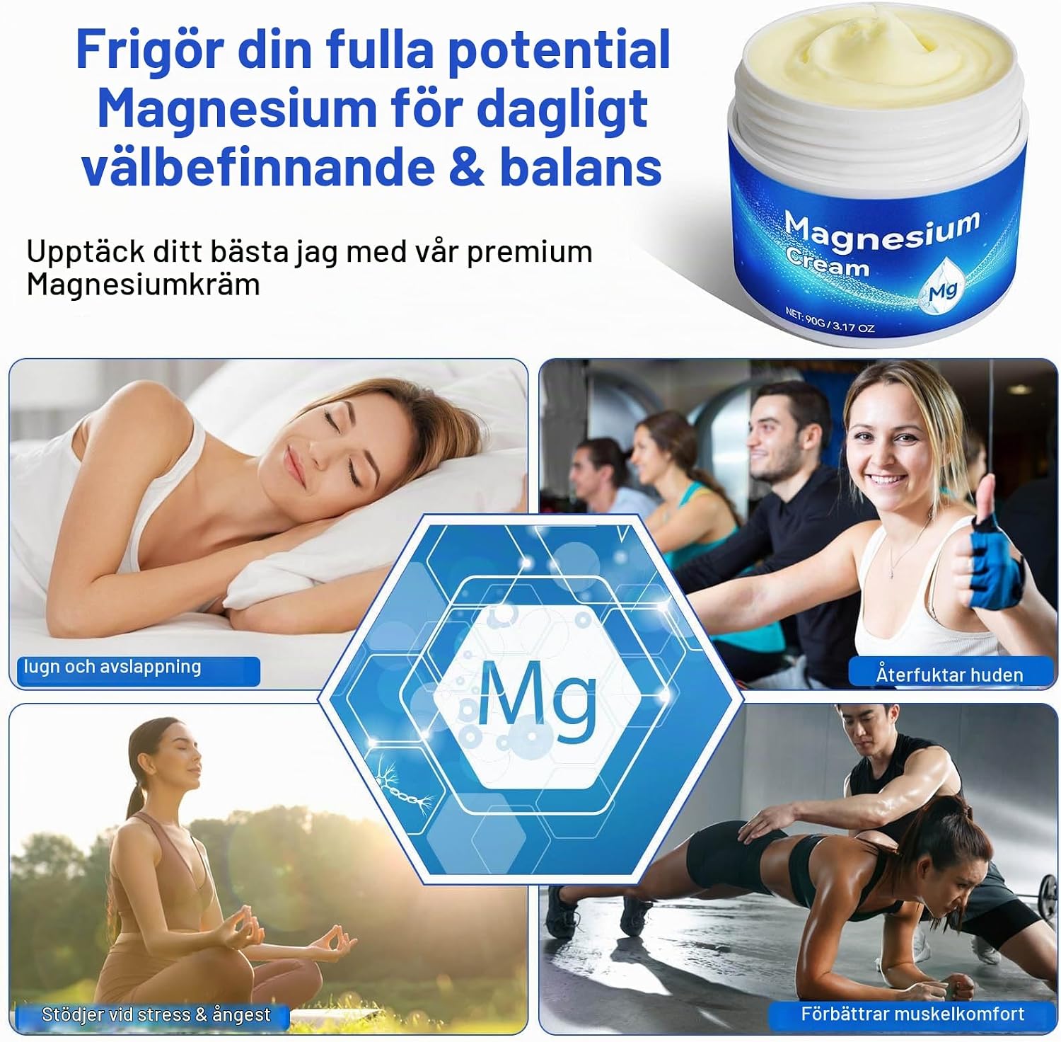 Thumbnail 4 de FUBAOLIN magnesiumkräm med magnesiumklorid, lavendel och återfuktande oljor
