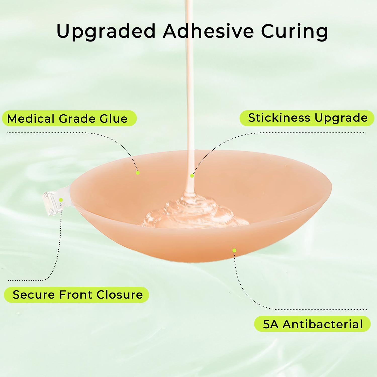 Detalle 1 de NuBrava Adhesive Silicone Bra, Strapless Push-Up for Backless Dresses