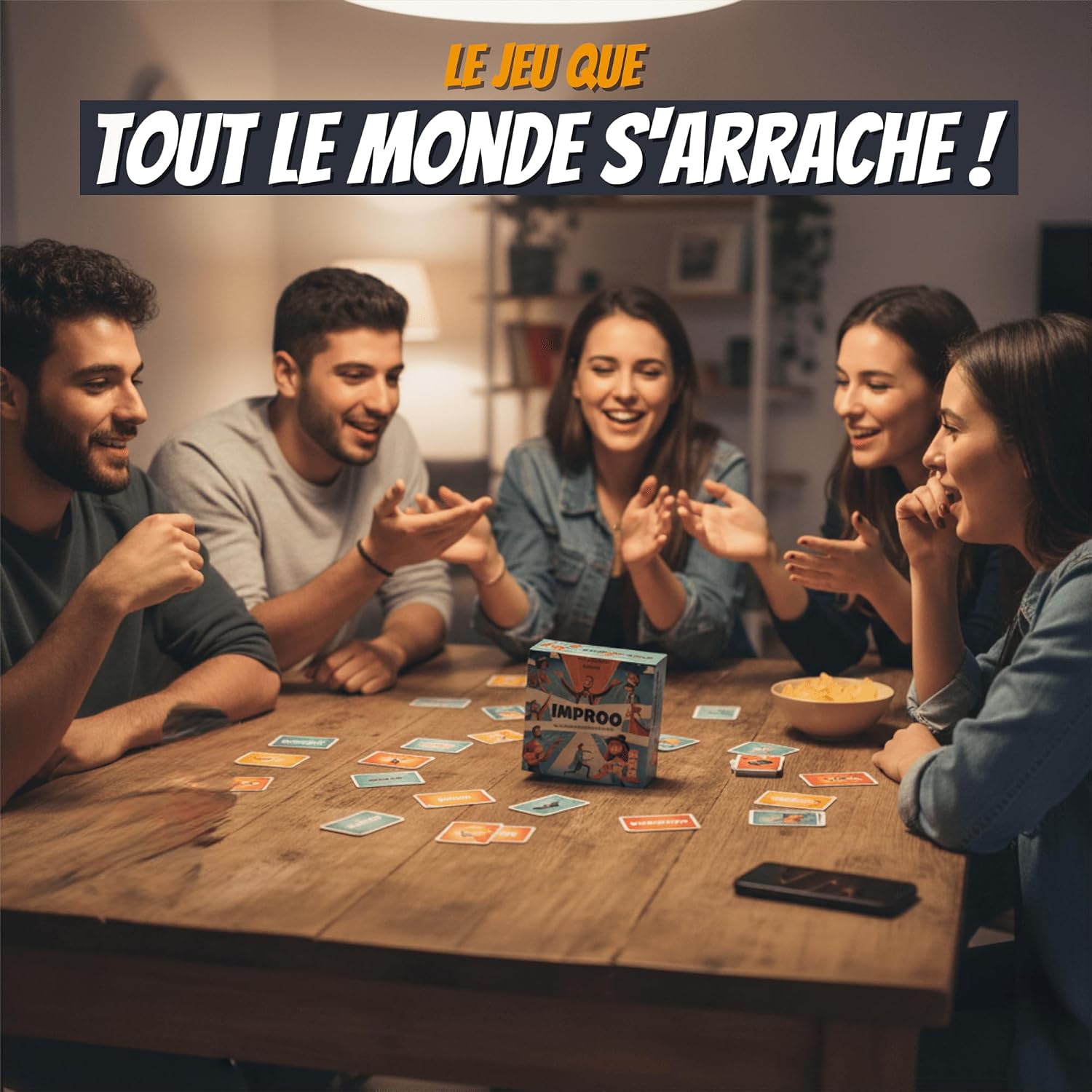 Detalle 2 de Bakakou IMPROO – Jeu de société d’improvisation “ambiance apéro” (4 à 8 joueurs)