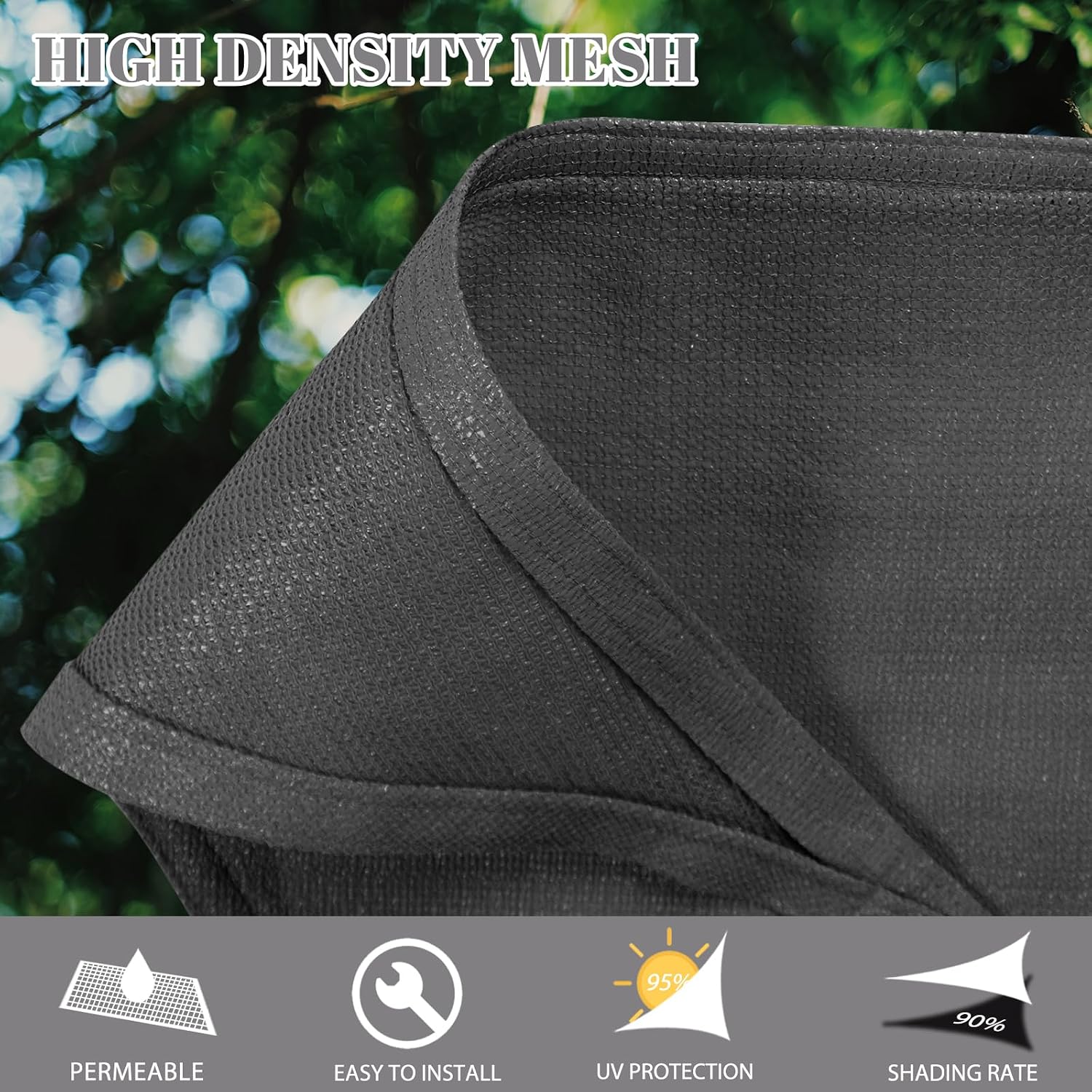 Thumbnail 1 de Cool Area Triangle Sun Shade Sail 8x8x8ft