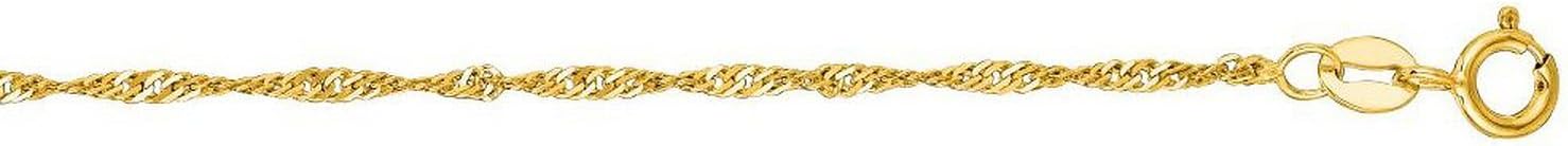Detalle de Chaîne en Or Jaune de Singapour Fine 14 Carats (585/1000) – longueurs 40 à 60 cm