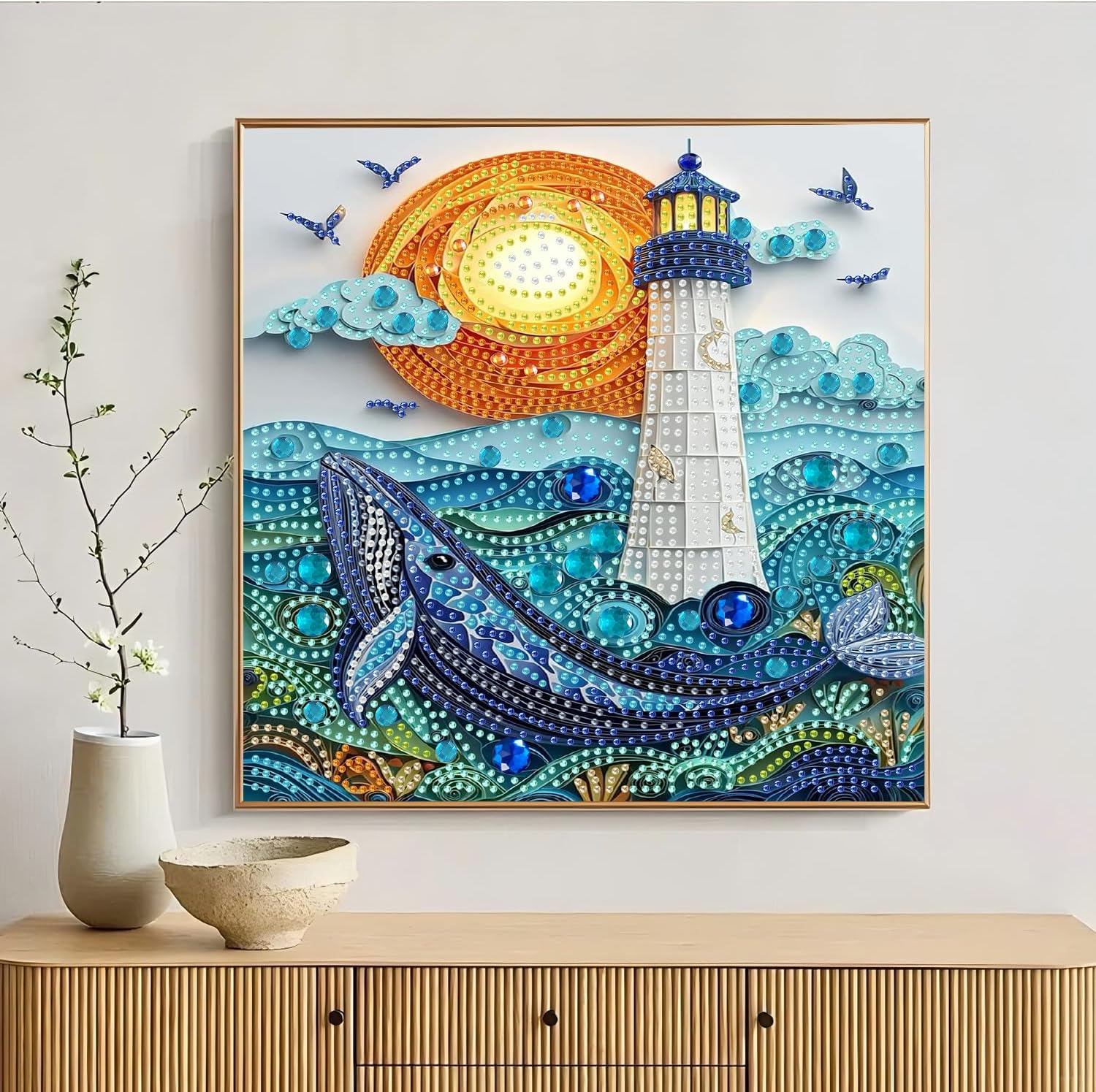 Detalle 2 de AIBOERL Diamond Painting Kit 12 x 16 in