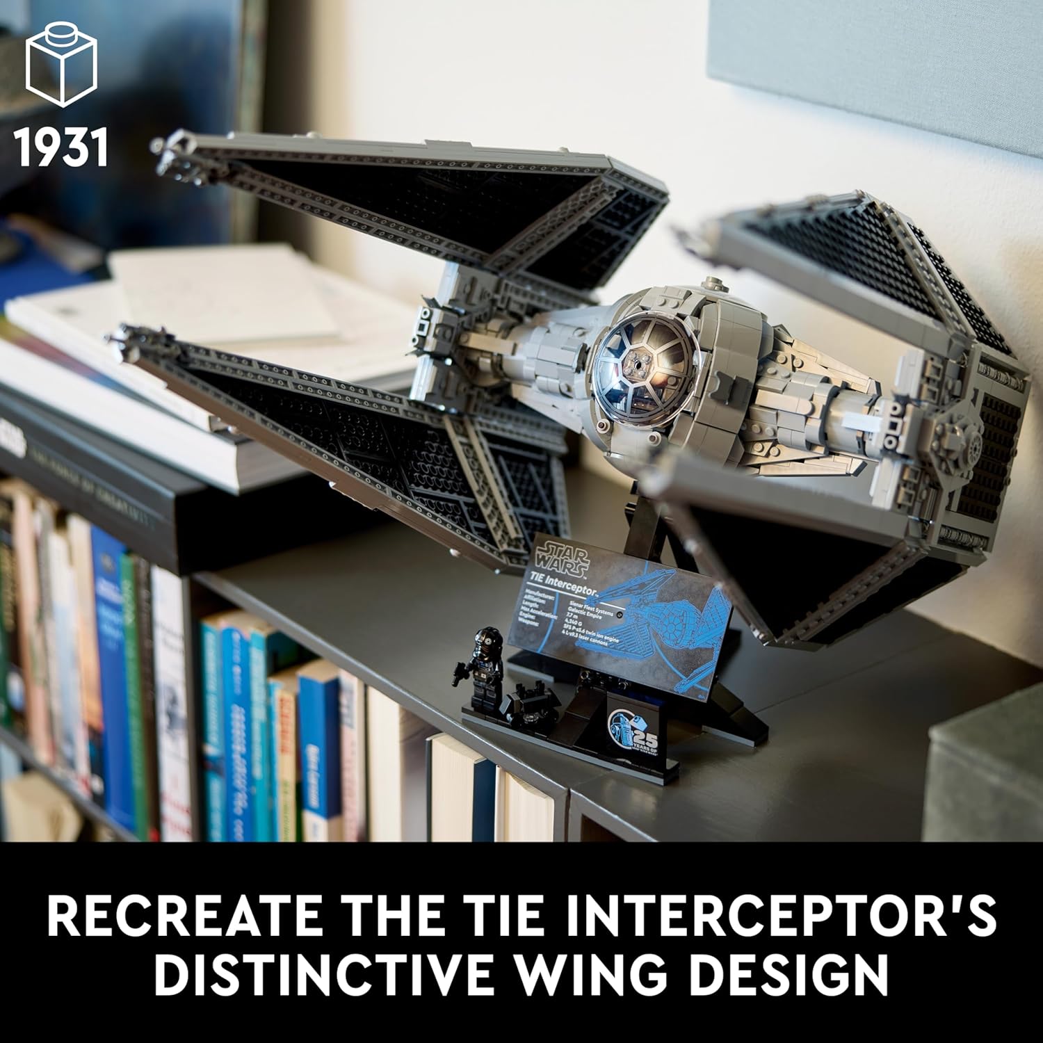 Thumbnail 2 de LEGO Star Wars TIE Interceptor UCS Vehicle Building Set 75382