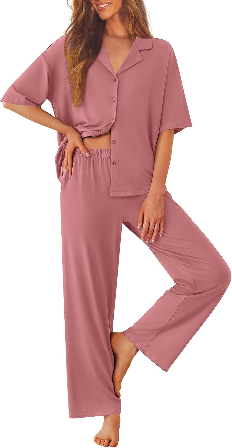 Thumbnail 6 de Ekouaer Women's Pajama Set, Polyester Blend
